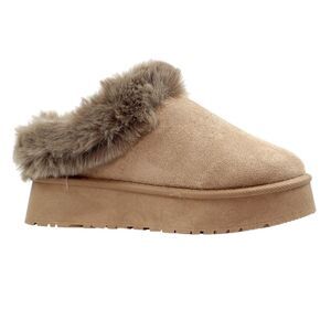 Lunar Womens/Ladies Nissi Mule Slippers / Mink